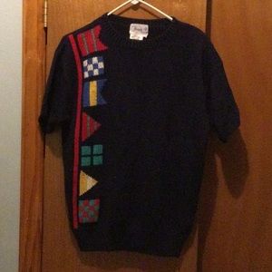 EUC VTG RARE Deans of Scotland Flag Sweater
